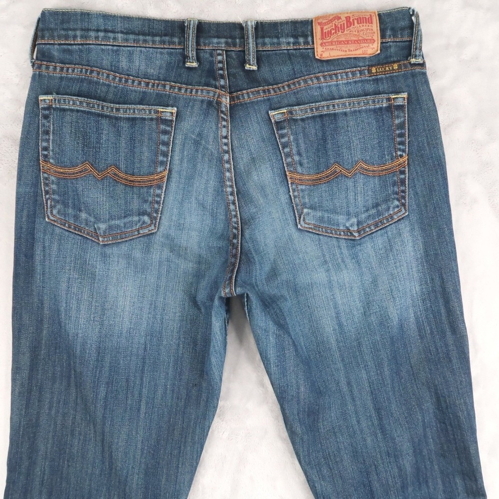 Lucky Brand Jeans Women 12/31 Fits 32x35 Blue Long Inseam Straight Leg Classic